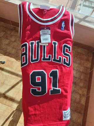 Camiseta NBA Chicago Bulls Dennis Rodman #91 Talla