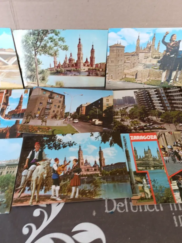 38x Cartoline antiche di Saragozza e regione degli anni 60-80