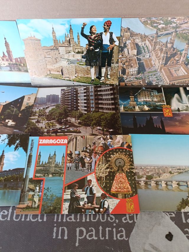 38x Cartoline antiche di Saragozza e regione degli anni 60-80