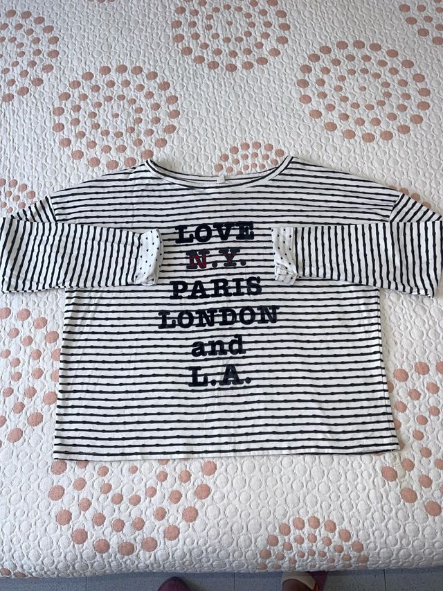 Blusa a righe N.Y. Paris London L.A.