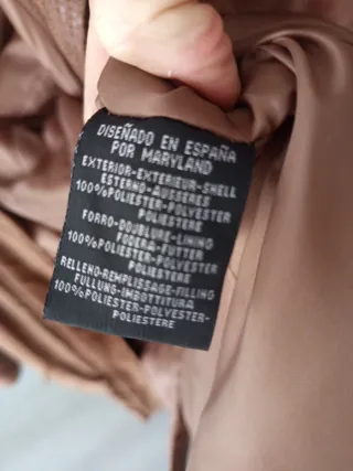 Abrigo marrón mujer