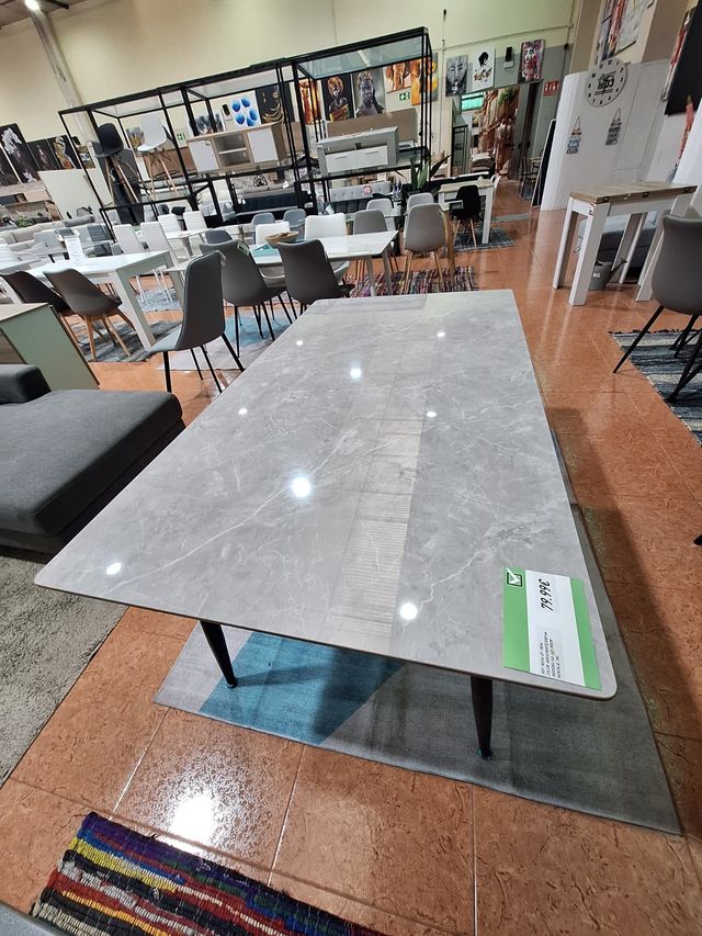 Mesa Comedor Efecto Mármol 160x90cm