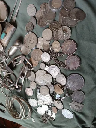 Lote de Plata - Joyas y Monedas rebajado