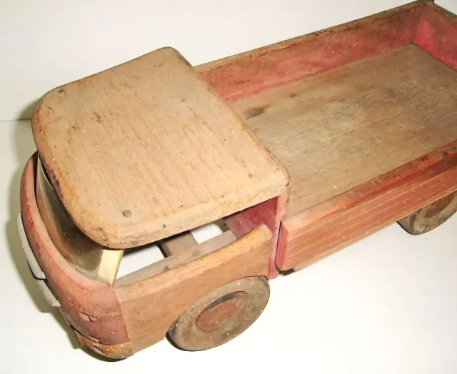 CAMIÓN DE MADERA JUGUETES DEJOU DE 43 CM DE LARGO