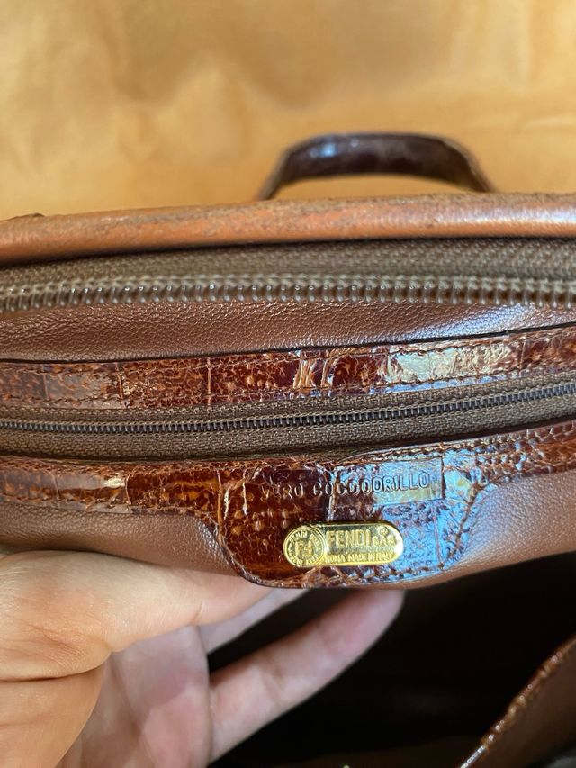 Borsa Fendi vintage pelle marrone