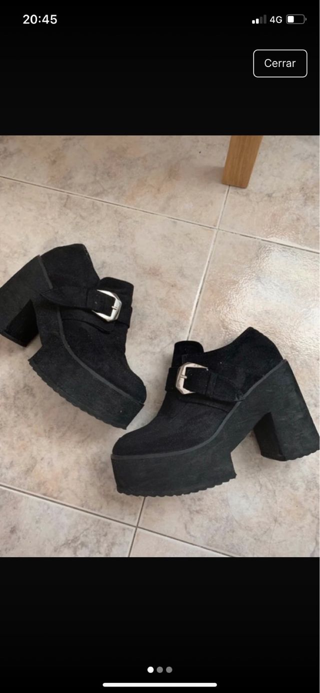 Zuecos Tacon Bosanova negros talla 36