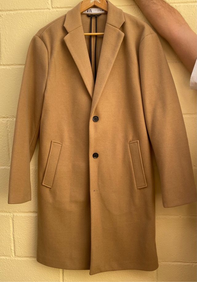 Abrigo Zara Beige Largo