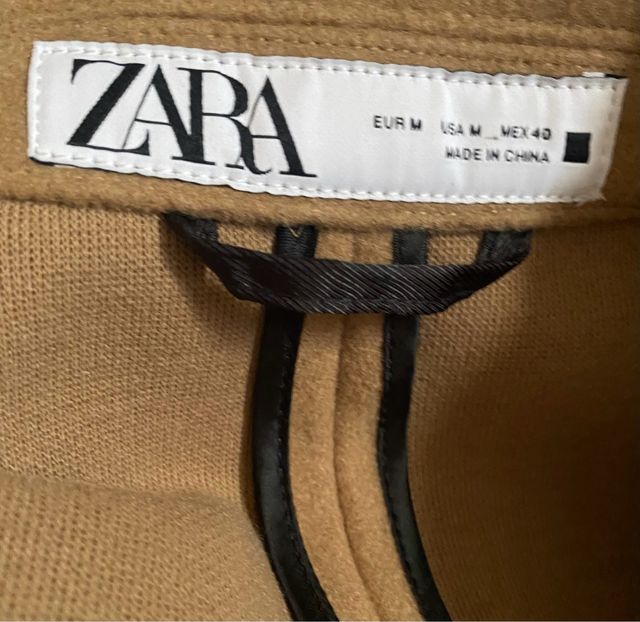 Abrigo Zara Beige Largo