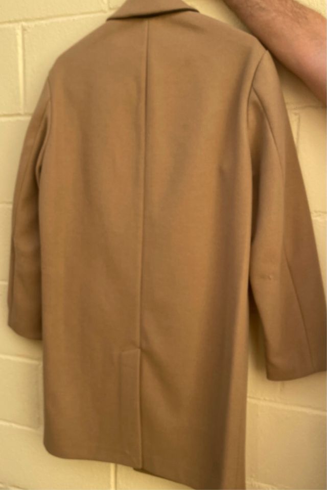 Abrigo Zara Beige Largo