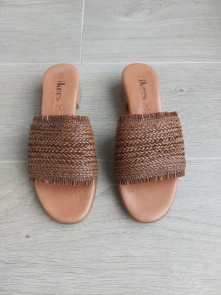 Sandalias Wikers Piel Marrón