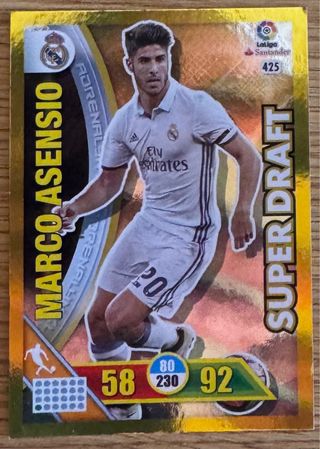 Marco Asensio.Adrenalyn XL.Super Draft Real Madrid