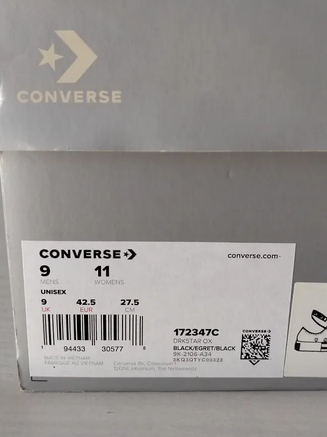 Converse DRKSTAR Zapatillas Negras