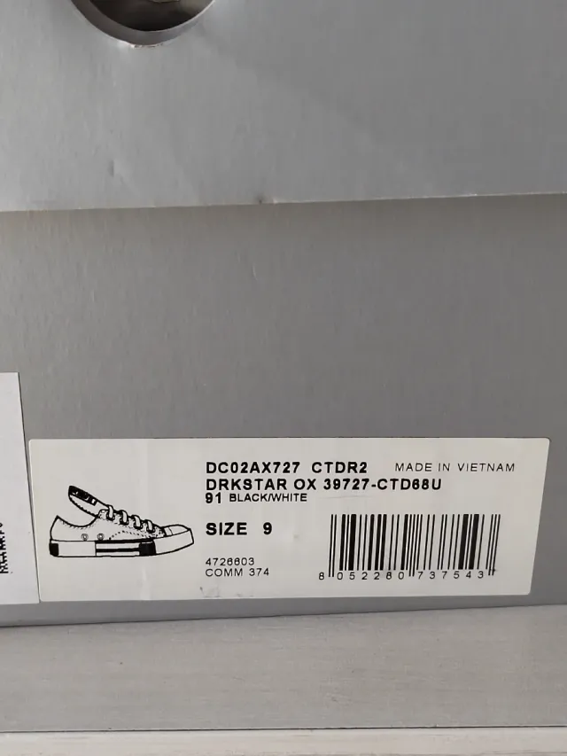 Converse DRKSTAR Zapatillas Negras