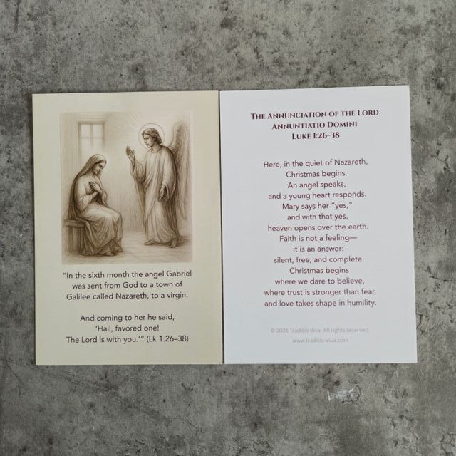 Set Tarjetas Navidad "Contemplación" - Inglés