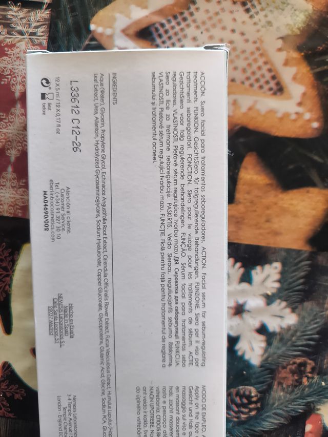 Eberlin Xebor Line Sebum Control BMC Essence