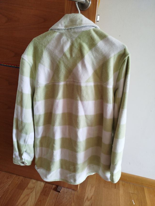 Chaqueta cuadros verde y blanco Talla M