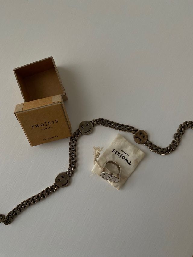 Conjunto Twojeys Collar y anillo talla 10
