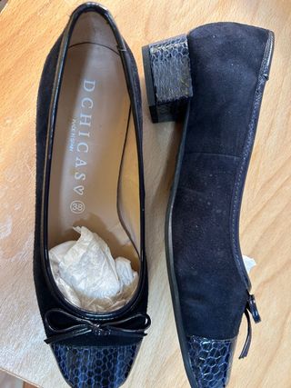 Zapatos DCHICAS Talla 38 Azul marino