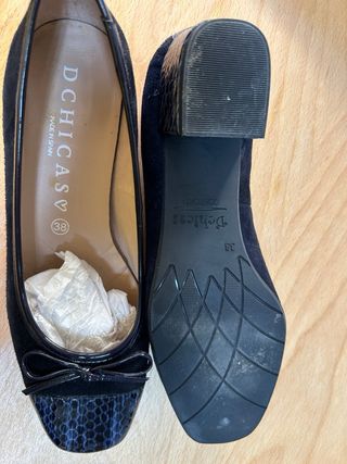 Zapatos DCHICAS Talla 38 Azul marino