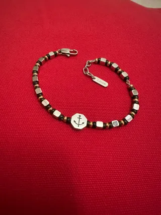 Bracciale 2Jewels Uomo Acciaio e Perline