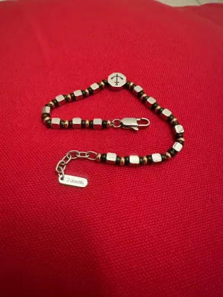 Bracciale 2Jewels Uomo Acciaio e Perline