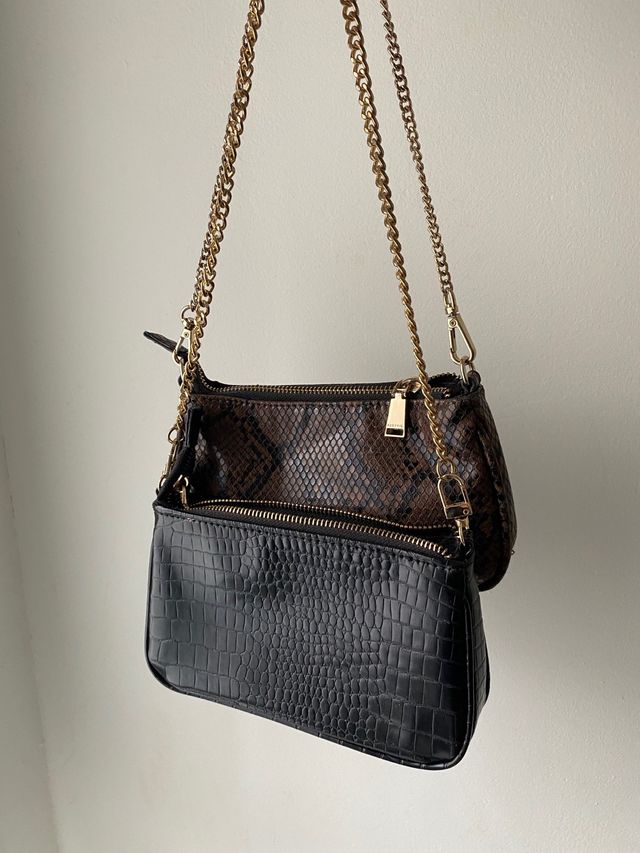 2 Bolsos Parfois Negro y Marrón