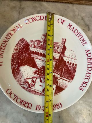 piatto decoro Monte Carlo 1983 collezione