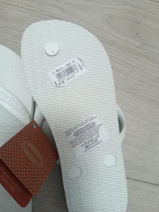 Havaianas Top Brasil Chanclas Blancas Talla 35/36