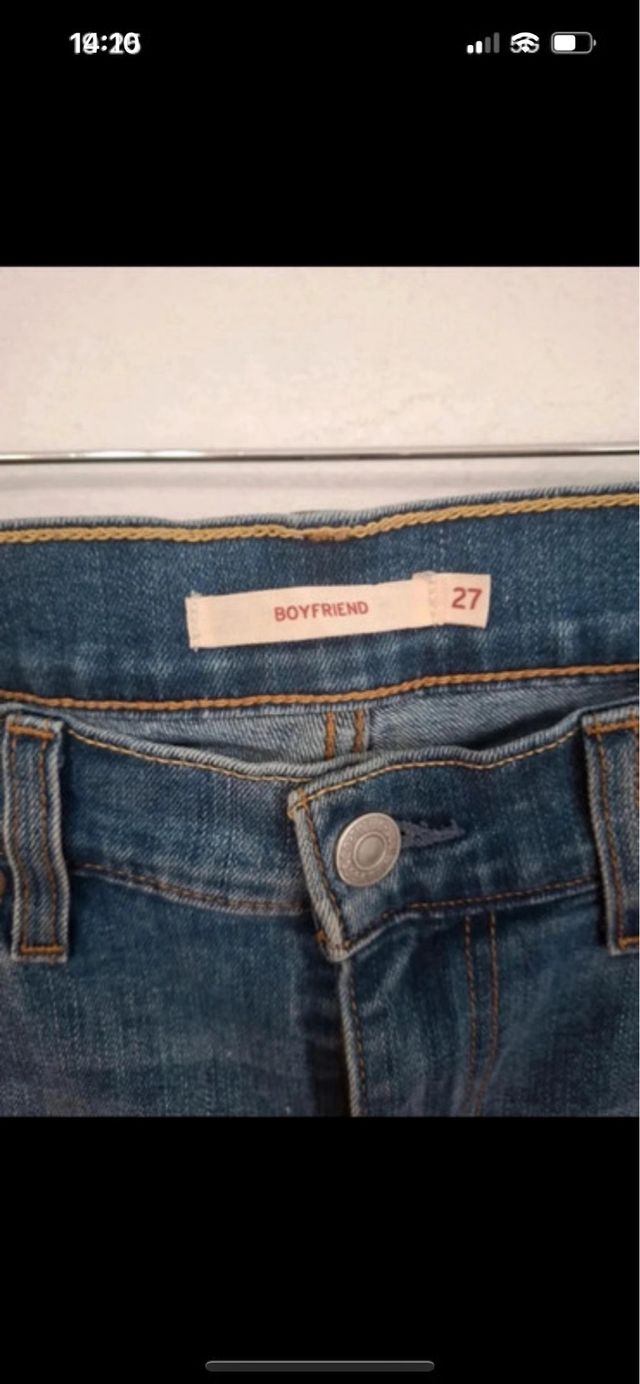 Levi's Boyfriend Jeans Azules Rotos