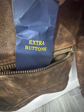 Chaqueta Piel Polo Ralph Lauren Mujer Marrón