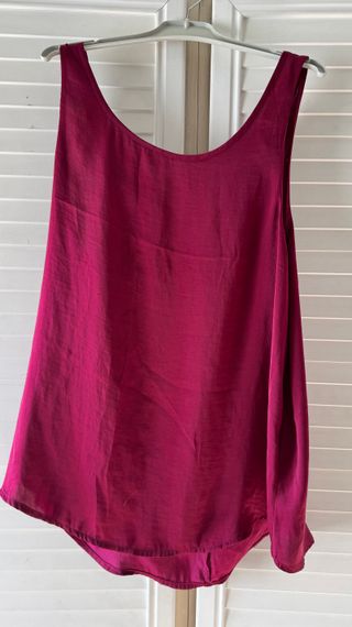 Camiseta sin mangas verano roja