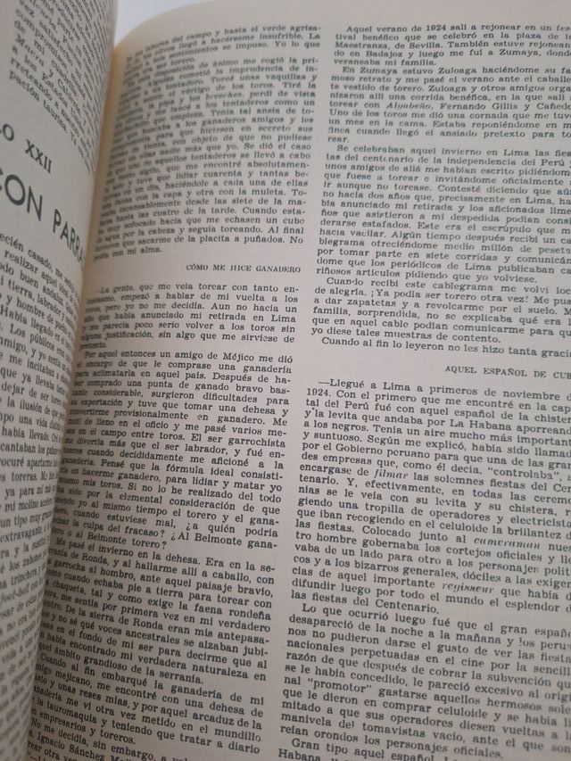 Juan Belmonte matador de toros, su vida y sus haza