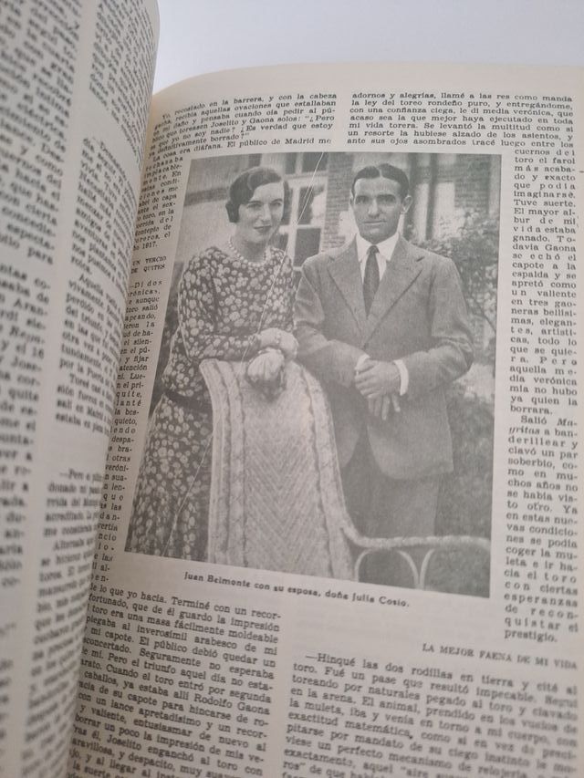 Juan Belmonte matador de toros, su vida y sus haza