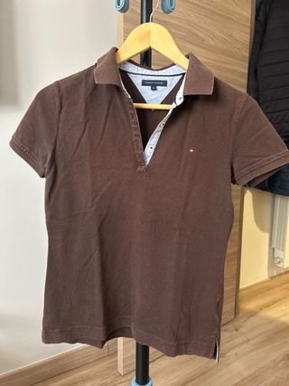 Polo Tommy Hilfiger Marrón Talla S