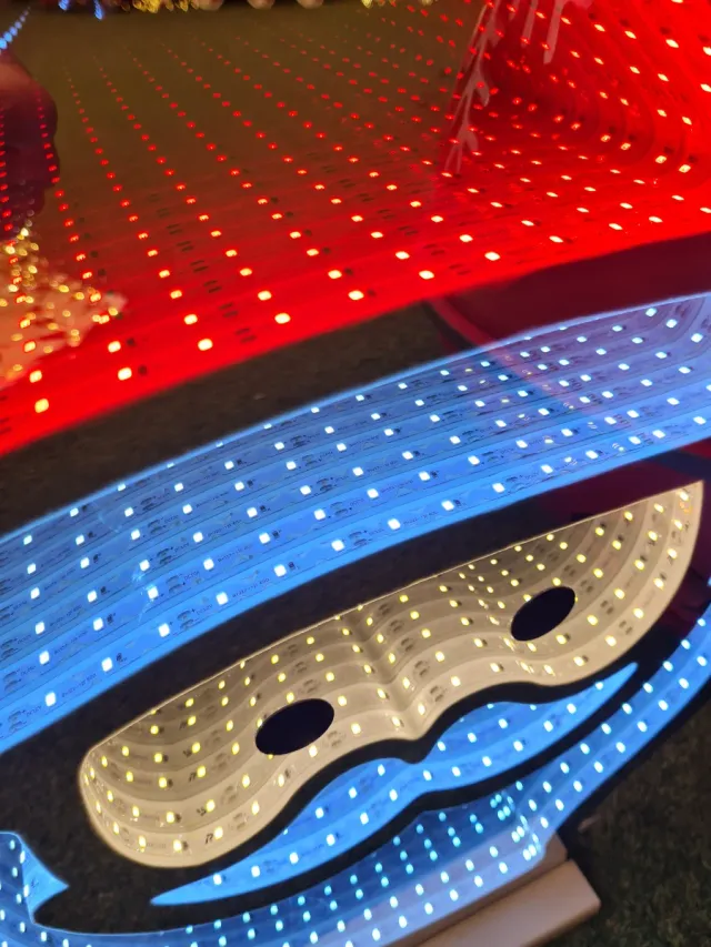 Figura Papa Noel LED Infinita