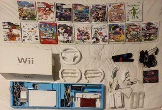Nintendo Wii con juegos y accesorios