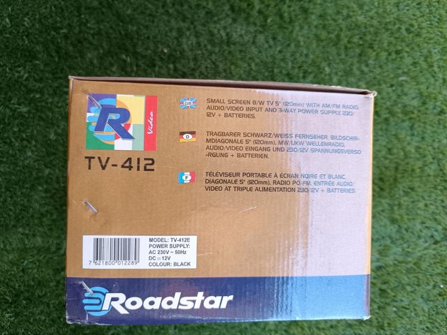 Mini TV Roadstar TV-412 con Radio Vintage