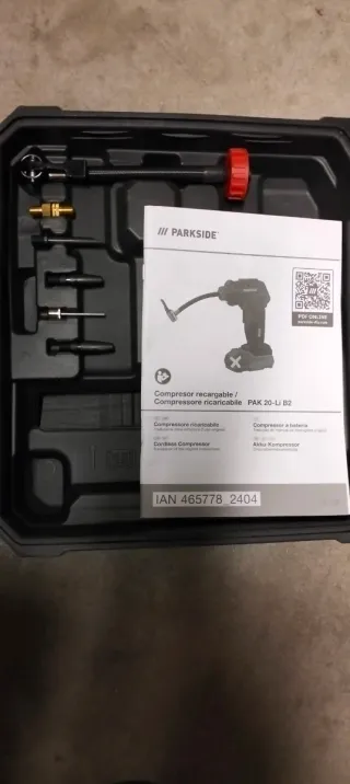 Compressore Parkside 20V