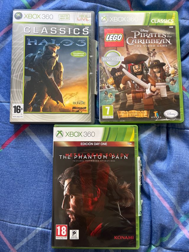 Juegos Xbox 360: Halo 3, Lego Pirates, MGS V