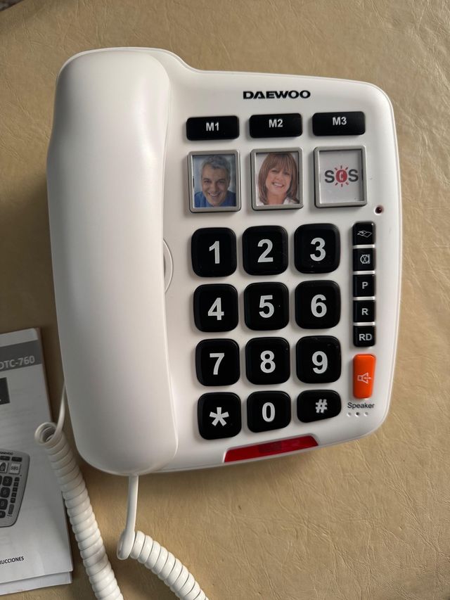 Teléfono Daewoo para Mayores o Baja Visión