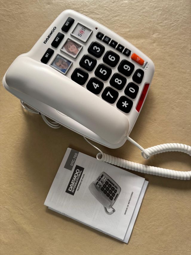 Teléfono Daewoo para Mayores o Baja Visión
