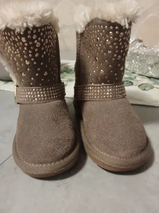 Stivali bambina con strass e pelliccia Liu jo