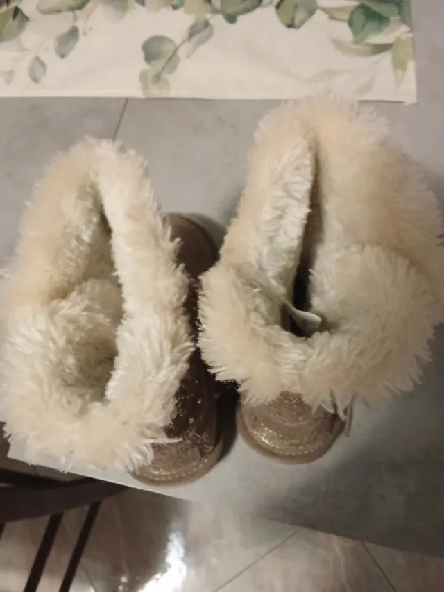 Stivali bambina con strass e pelliccia Liu jo