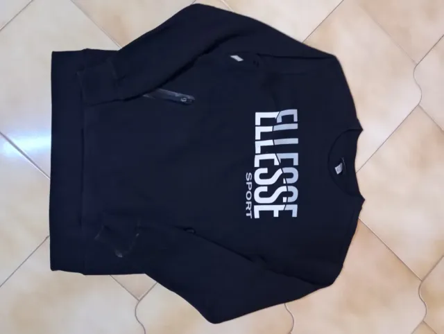 Felpa Ellesse nera con logo