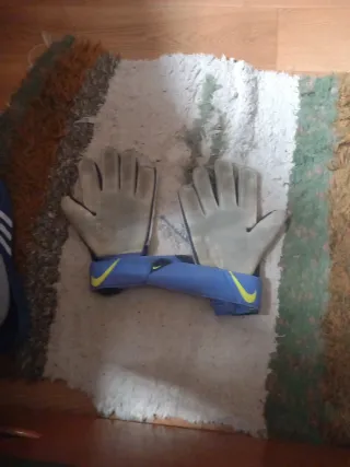 Guantes de portero Nike azules