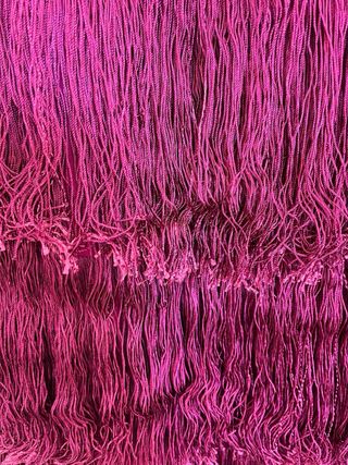 Falda de flecos buganvilla