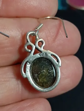 Pendientes Plata Ley labradorita