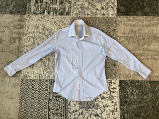 Camisa vestir azul hombre Zara Man