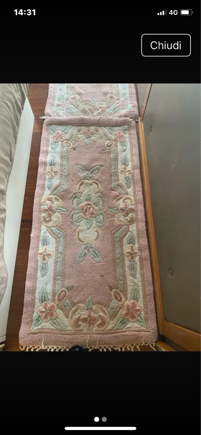 Coppia Tappeti Stile Cinese