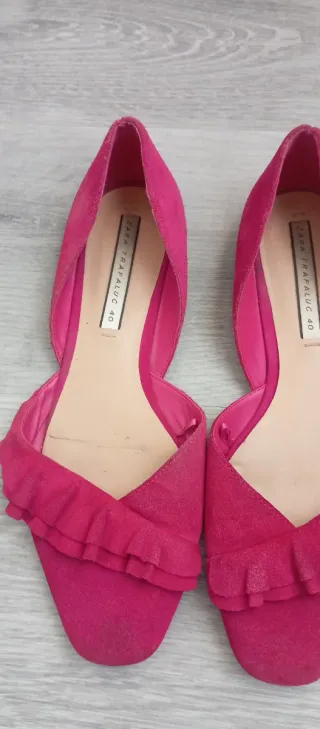 Bailarinas Zara Mujer Talla 40 Rosa